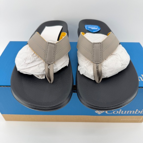 Columbia Hood River Flip Flops Mens Size 12 Sandals BM6923-005 Vaca Beach NWT - Picture 9 of 15